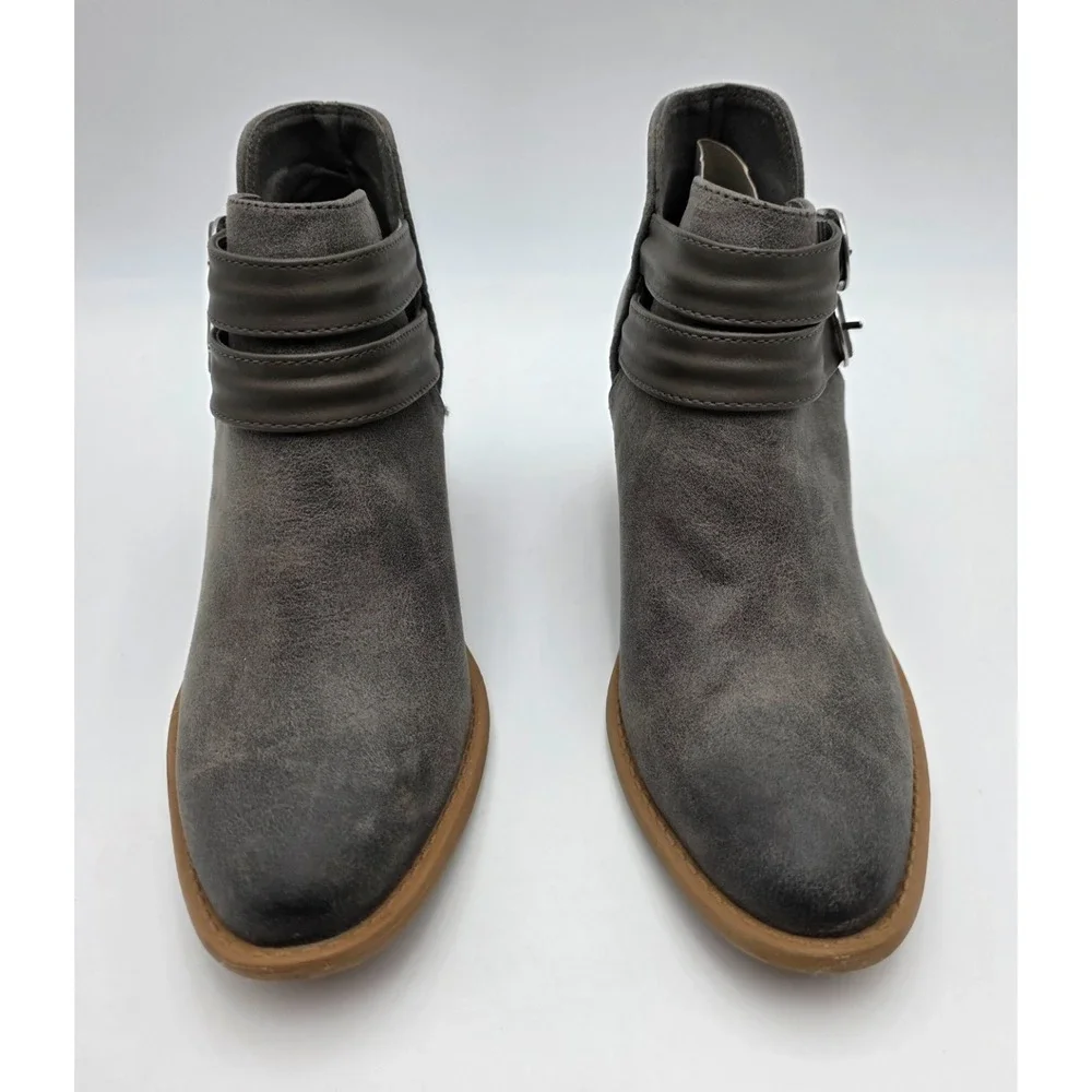 Womens Qupid Booties Size 8.5 Gray New Super Cute